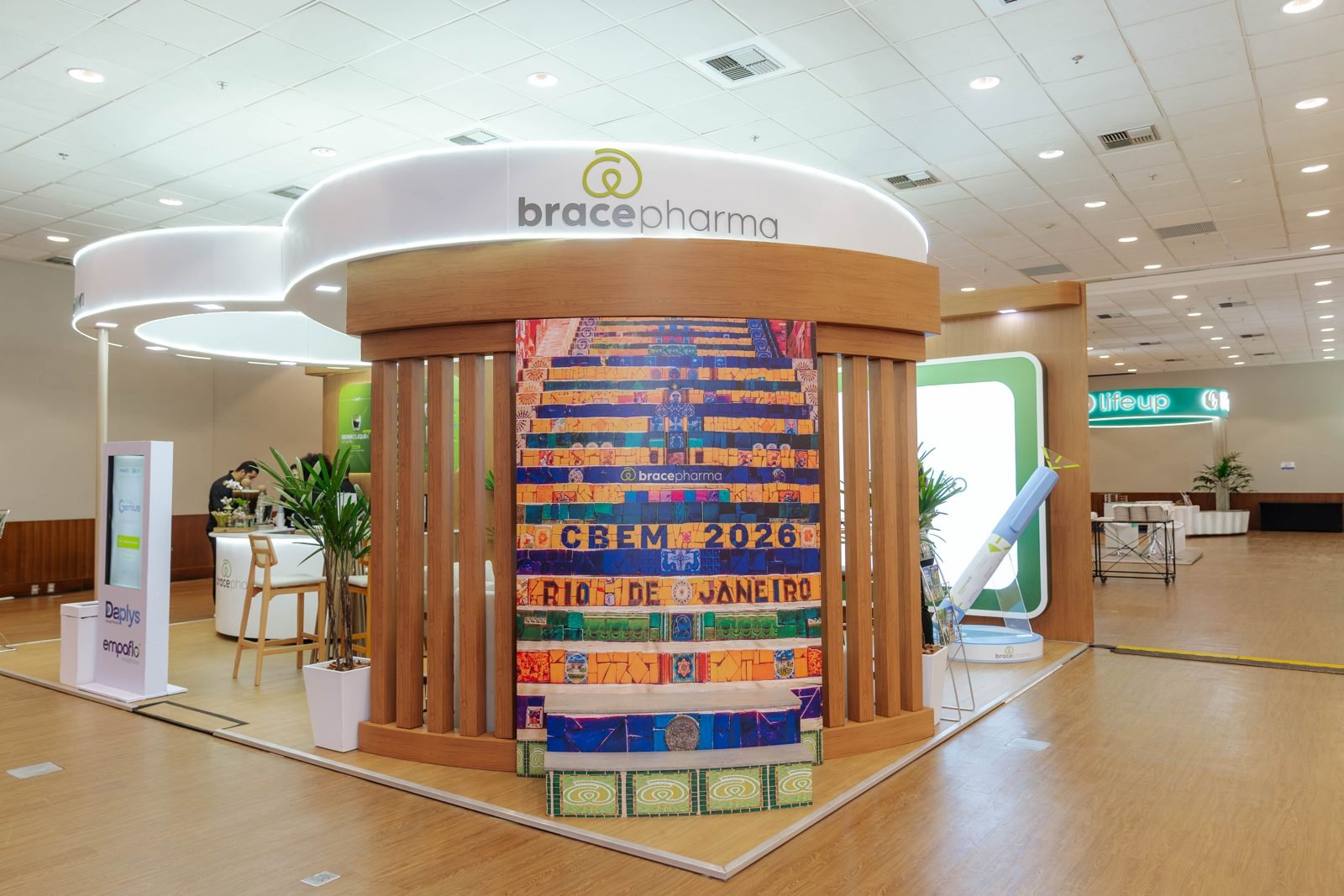 Stand da Brace Pharma no CBEM 2026, congresso de endocrinologia no Rio de Janeiro