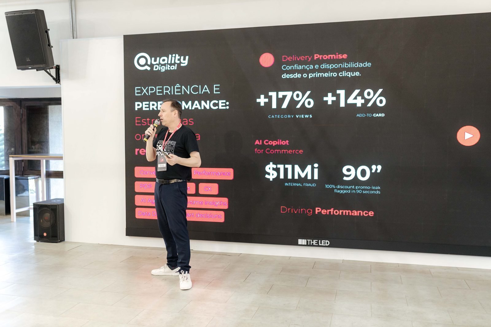 Palestra da Quality Digital sobre experiencia e performance no VTEX Pink Boost